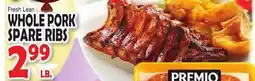 Bravo Supermarkets WHOLE PORK SPARE RIBS offer