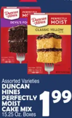 Bravo Supermarkets DUNCAN HINES PERFECTLY MOIST CAKE MIX offer