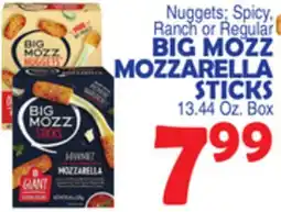 Bravo Supermarkets BIG MOZZ MOZZARELLA STICKS offer