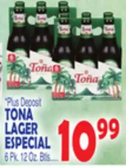 Bravo Supermarkets TONA LAGER ESPECIAL offer