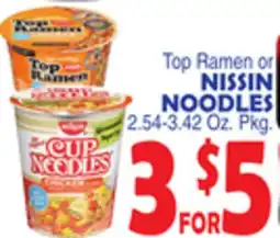 Bravo Supermarkets NISSIN NOODLES offer