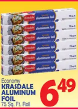 Bravo Supermarkets KRASDALE ALUMINUM FOIL offer