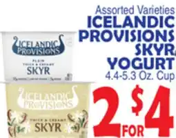 Bravo Supermarkets ICELANDIC PROVISIONS SKYR YOGURT offer