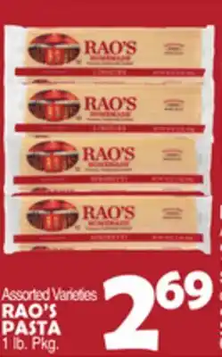 Bravo Supermarkets RAO'S PASTA offer