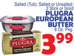 Bravo Supermarkets PLUGRA EUROPEAN BUTTER, 8 Oz. Pkg offer