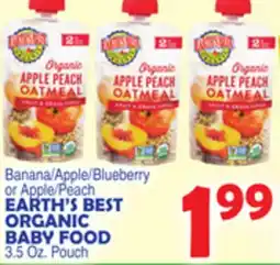 Bravo Supermarkets EARTH'S BEST ORGANIC BABY FOOD offer