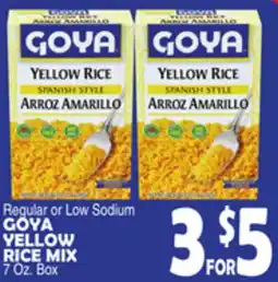 Bravo Supermarkets GOYA YELLOW RICE MIX offer