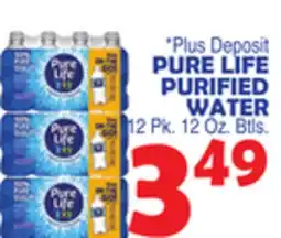 Bravo Supermarkets PURE LIFE PURIFIED WATER offer