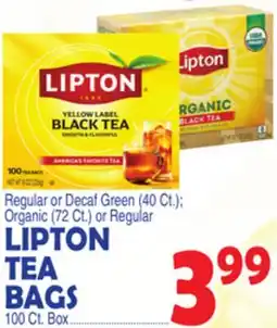 Bravo Supermarkets LIPTON TEA BAGS offer
