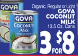 Bravo Supermarkets GOYA COCONUT MILK offer