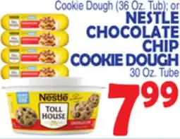 Bravo Supermarkets NESTLE CHOCOLATE CHIP COOKIE DOUGH, 30 Oz. Tube offer