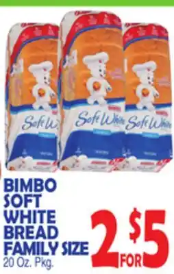 Bravo Supermarkets BIMBO SOFT WHITE BREAD FAMILY SIZE offer