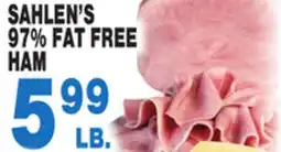 Bravo Supermarkets SAHLEN'S 97% FAT FREE HAM offer