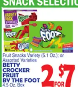 Bravo Supermarkets BETTY CROCKER FRUIT BY THE FOOT offer