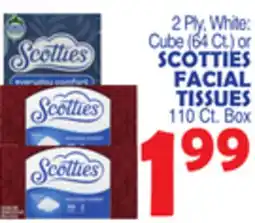 Bravo Supermarkets SCOTTIES FACIAL TISSUES offer