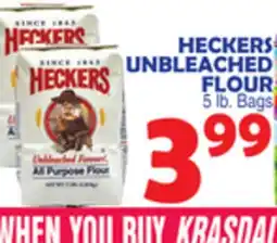 Bravo Supermarkets HECKERS UNBLEACHED FLOUR offer