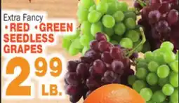 Bravo Supermarkets RED • GREEN SEEDLESS GRAPES offer