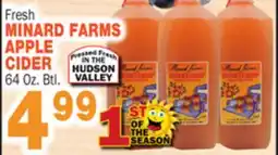 Bravo Supermarkets MINARD FARMS APPLE CIDER offer