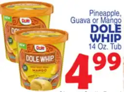 Bravo Supermarkets PINEAPPLE, GUAVA OR MANGO DOLE WHIP offer