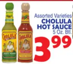 Bravo Supermarkets CHOLULA HOT SAUCE offer