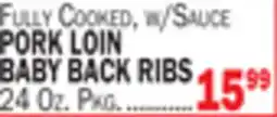 Bravo Supermarkets PORK LOIN BABY BACK RIBS offer
