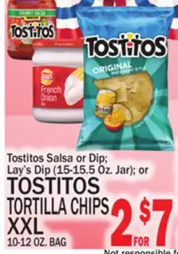 C Town TOSTITOS TORTILLA CHIPS XXL offer
