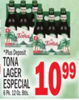 C Town TONA LAGER ESPECIAL offer