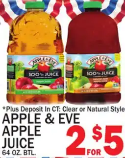 C Town APPLE & EVE APPLE JUICE offer