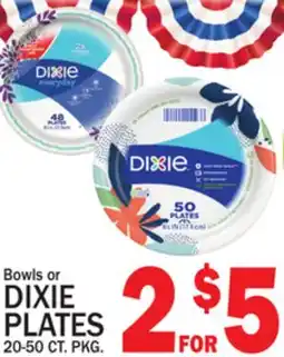 C Town DIXIE PLATES 20-50 CT. PKG offer