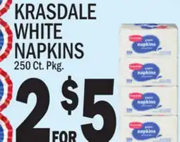 C Town KRASDALE WHITE NAPKINS offer
