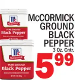 C Town McCORMICK GROUND BLACK PEPPER offer