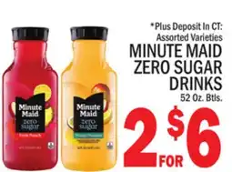 C Town MINUTE MAID ZERO SUGAR DRINKS offer