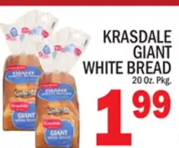C Town KRASDALE GIANT WHITE BREAD offer