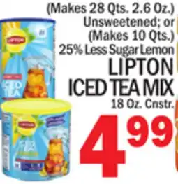 C Town LIPTON ICED TEA MIX offer