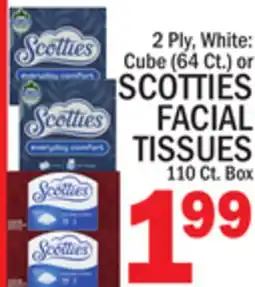 C Town SCOTTIES FACIAL TISSUES offer