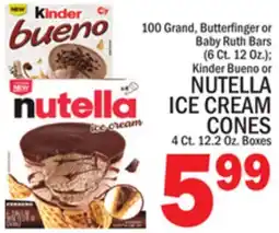 C Town NUTELLA ICE CREAM CONES offer