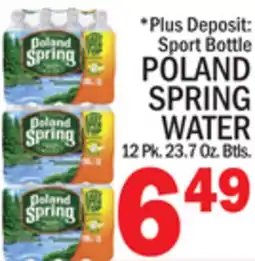 C Town POLAND SPRING WATER offer