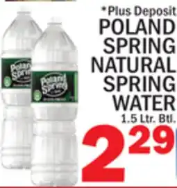 C Town POLAND SPRING NATURAL SPRING WATER offer