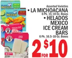 C Town • LA MICHOACANA • HELADOS MEXICO ICE CREAM BARS offer