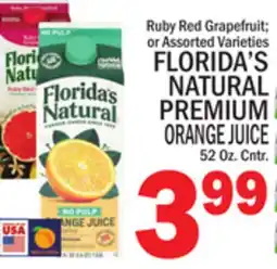 C Town FLORIDA'S NATURAL PREMIUM ORANGE JUICE offer