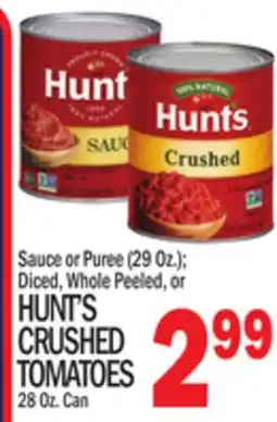 C Town HUNT'S CRUSHED TOMATOES offer