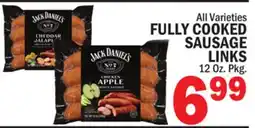 C Town JACK DANIEL'S FULLY COOKED SAUSAGE LINKS offer