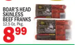 C Town BOAR'S HEAD SKINLESS BEEF FRANKS offer
