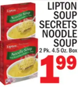 C Town LIPTON SOUP SECRETS NOODLE SOUP offer