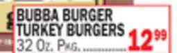 C Town BUBBA BURGER TURKEY BURGERS offer