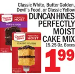 C Town DUNCAN HINES PERFECTLY MOIST CAKE MIX offer