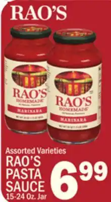 C Town RAO'S PASTA SAUCE offer
