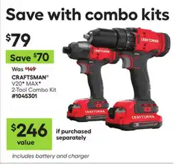 Lowe's V20* MAX* 2-Tool Combo Kit offer