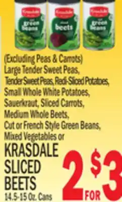 C Town KRASDALE SLICED BEETS offer