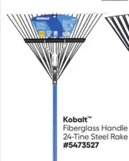 Lowe's Fiberglass Handle 24-Tine Steel Rake offer